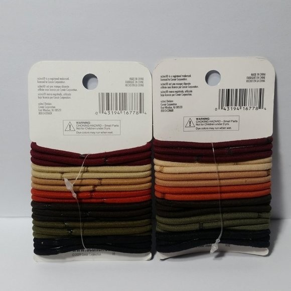 2 Scunci No Damage Hair Ties Elastics Multi - Picture 4 of 7